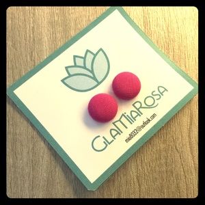 Handmade fabric earrings